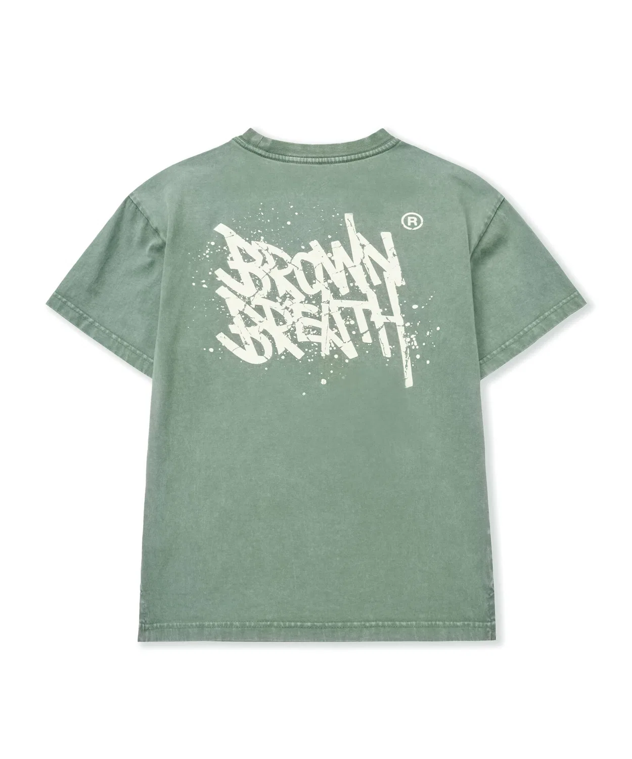 Детская мятная футболка с карманом и нашивкой от Brownbreath Kids — фото 2