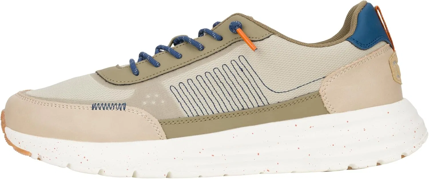 Мужские повседневные кроссовки HEYDUDE Sirocco Alta Leisure, удобные и легкие, Stone Grey Multicoloured