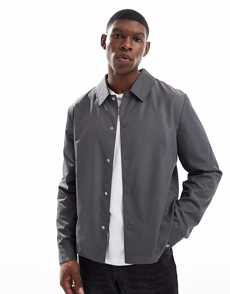 

Легкая тренерская куртка ASOS DESIGN серого цвета