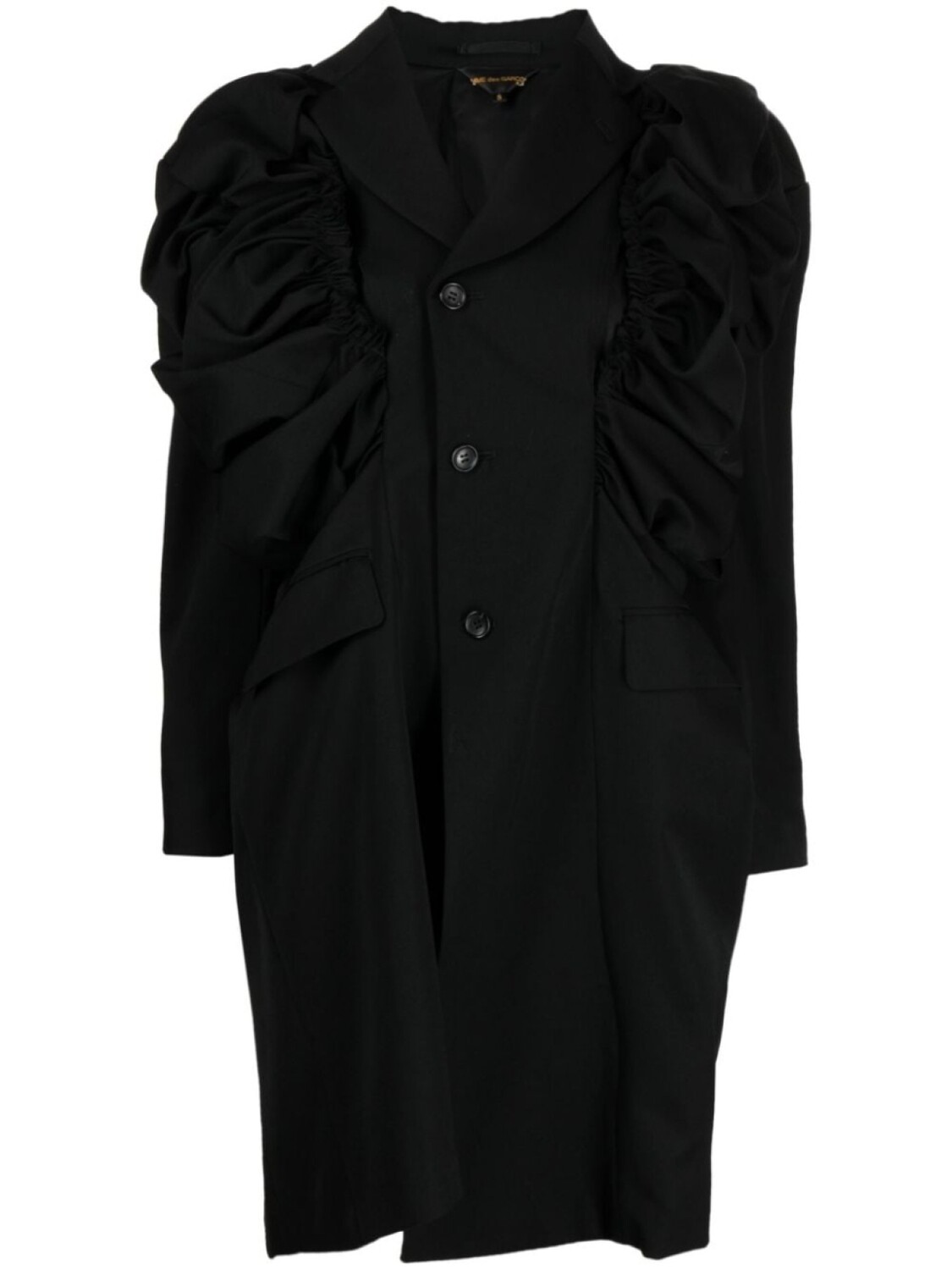 

Comme Des Garçons блейзер оверсайз асимметричного кроя, черный