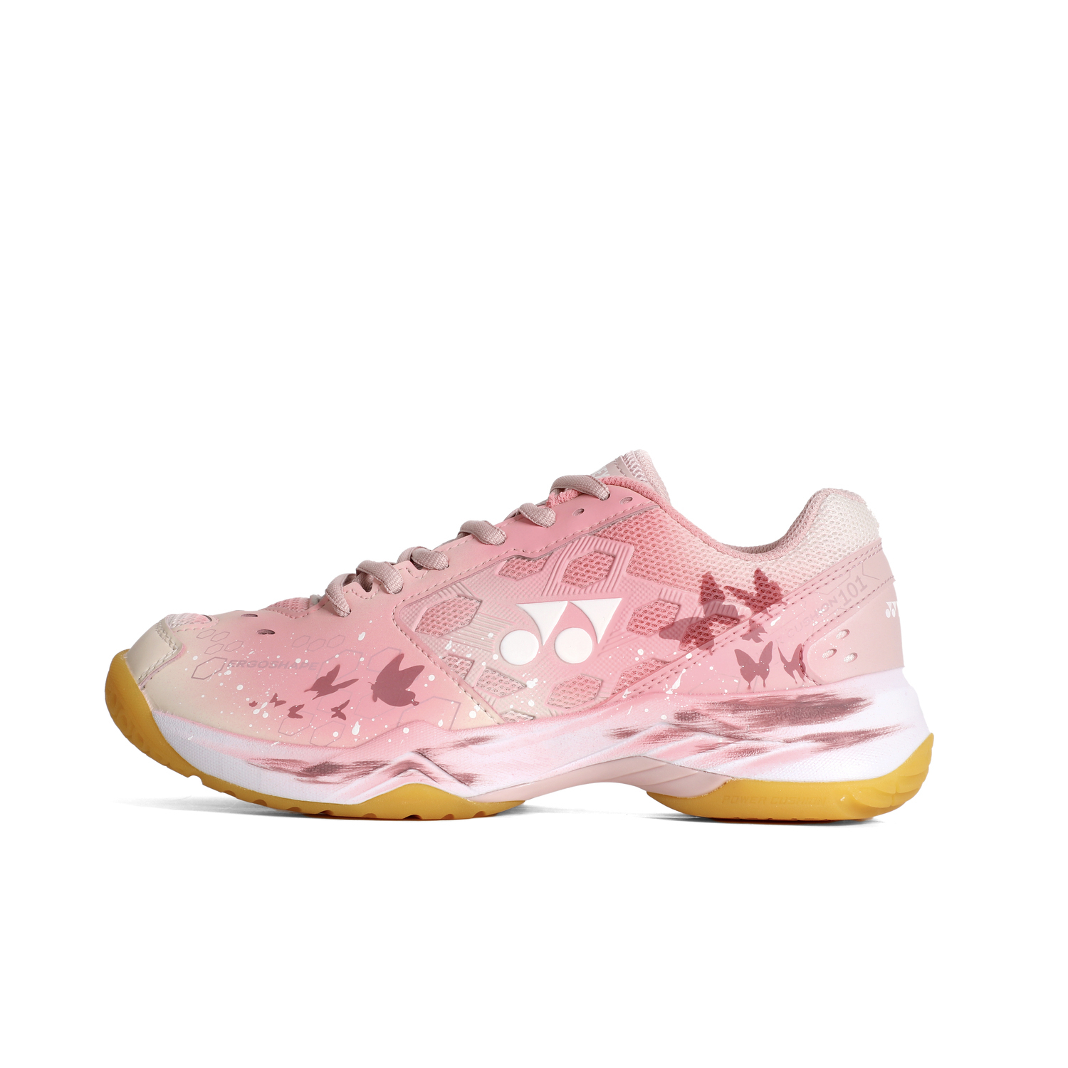 

Кроссовки для бадминтона 101cr Unisex YONEX, бежевый розовый