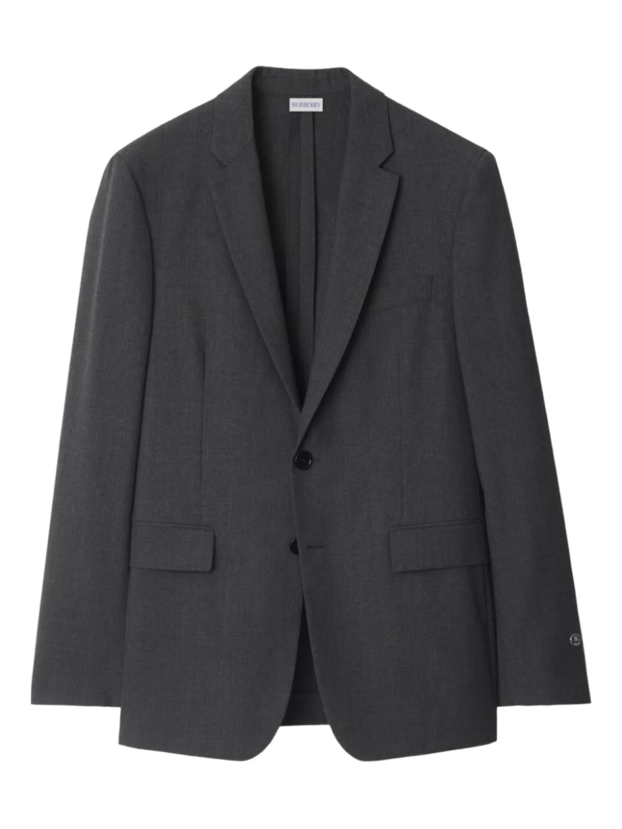 

Однобортный блейзер Burberry, серый