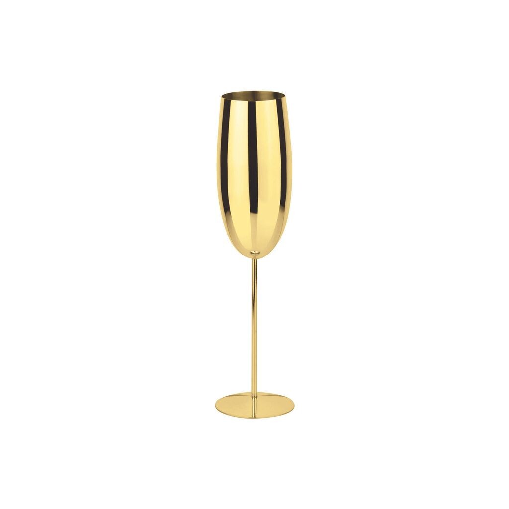 

Бокал для шампанского Paderno BAR Gold 270 мл, золото