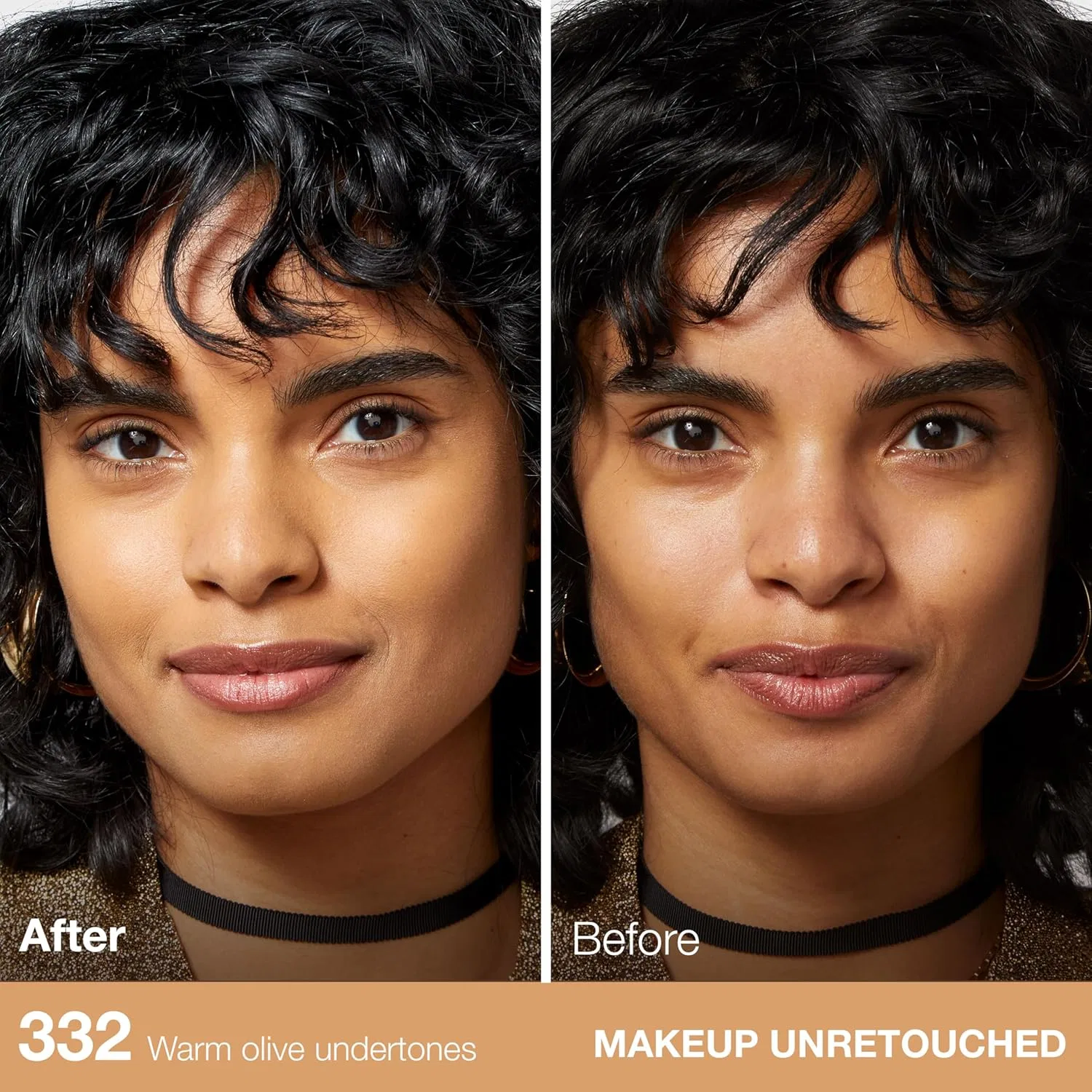 Тональная основа Fit Me Matte + Poreless, Maybelline New York, оттенок 332 Golden Caramel, 30 г — фото 3