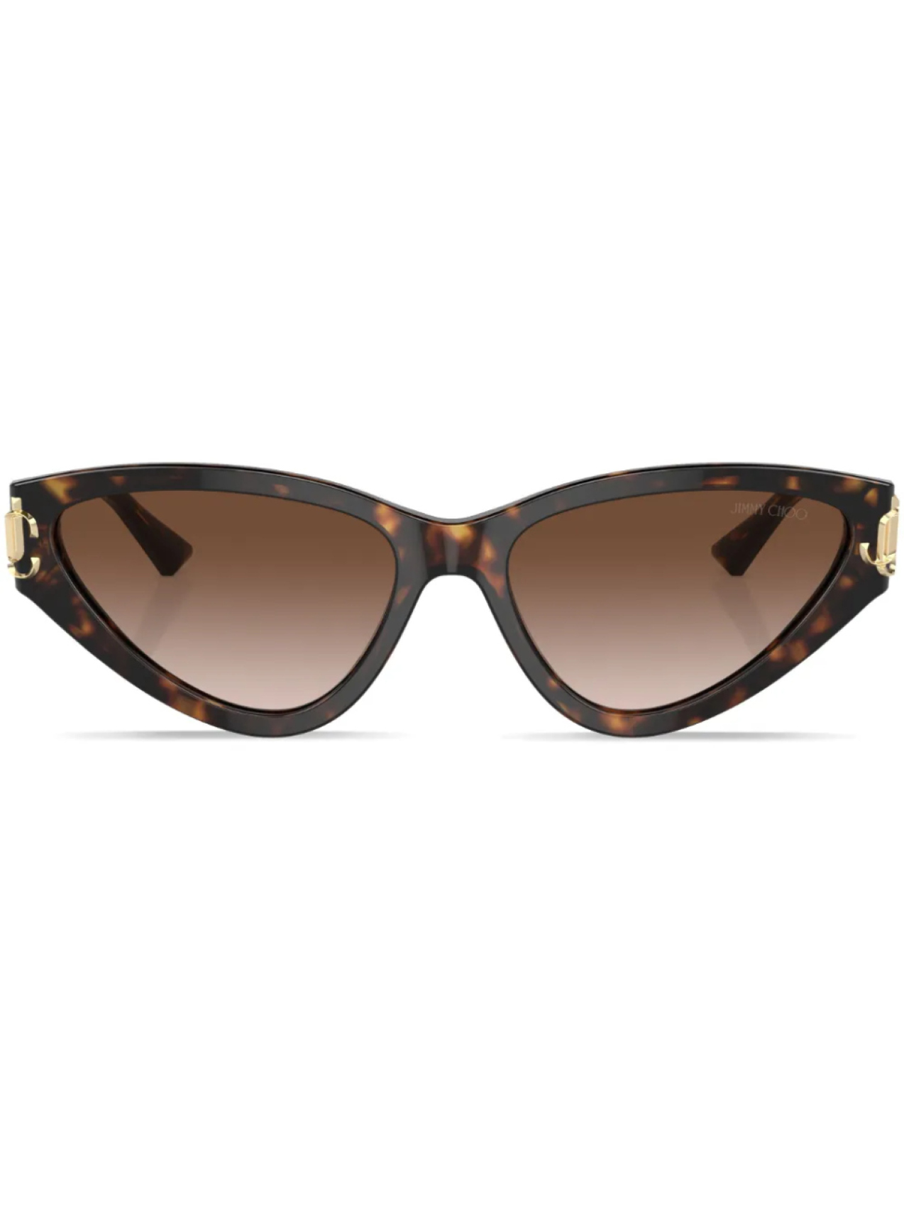 

Jimmy Choo Eyewear солнцезащитные очки в оправе 'кошачий глаз', коричневый