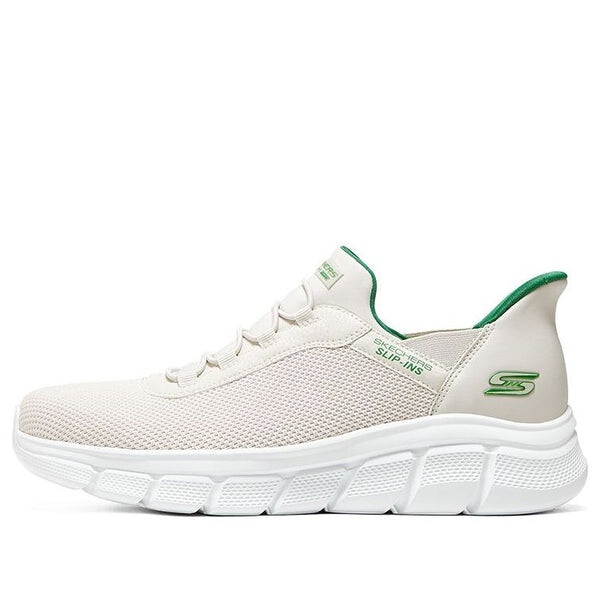 

Кроссовки bob's slip-ins 'white green' Skechers, белый
