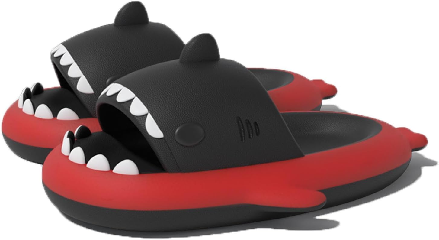 

Унисекс сандалии с изображением акулы, оригинальные улучшенные, противоскользящие, быстросохнущие, для женщин и мужчин, светло-голубые, размер универсальный 6-13 Generic