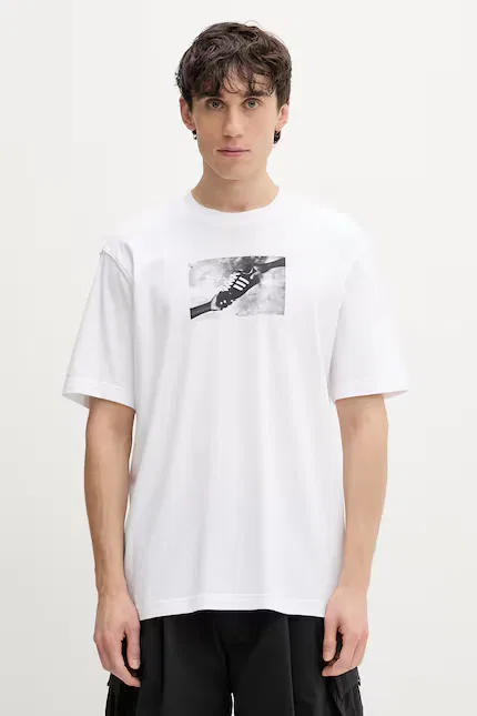 Футболка с фотопритом Adidas Originals, белый