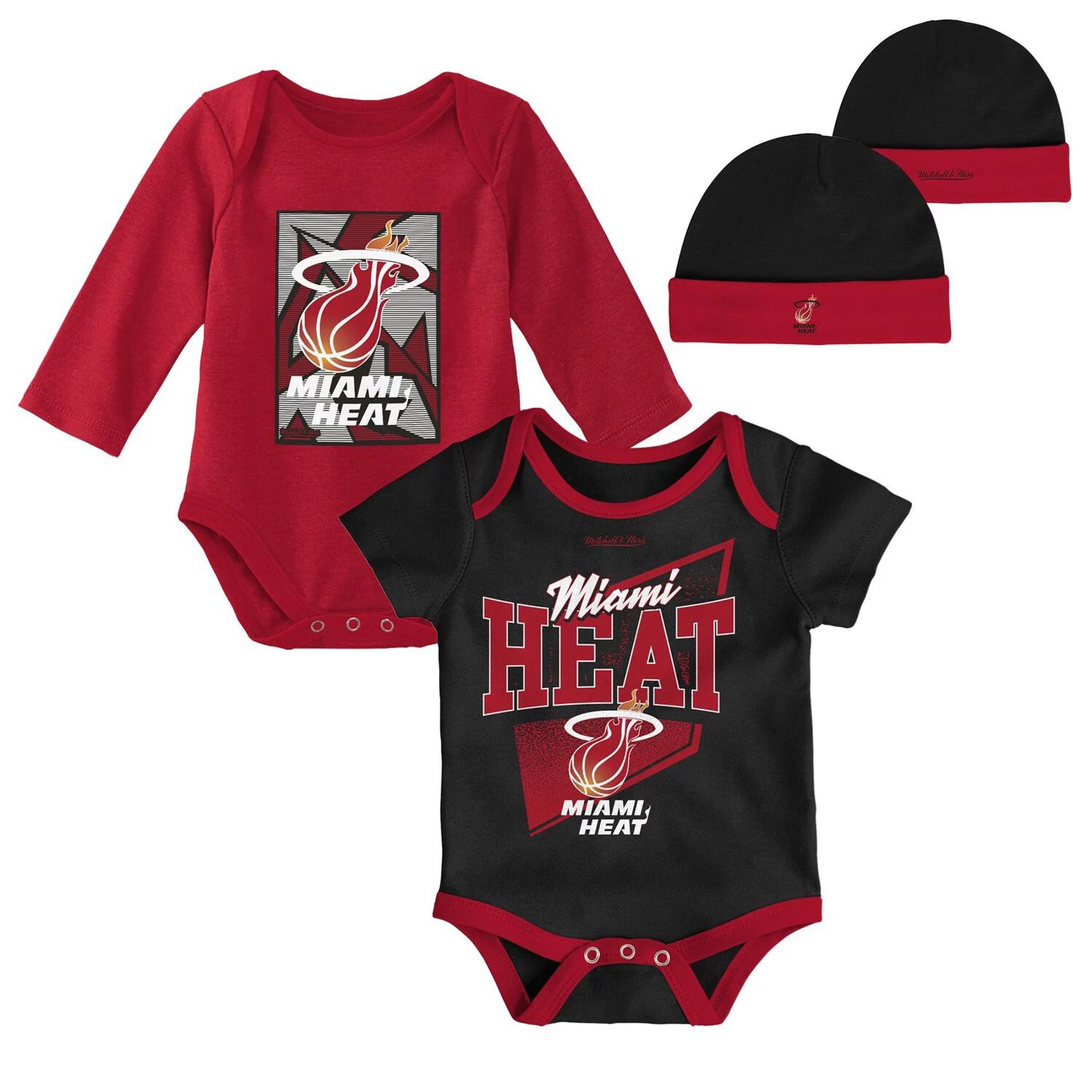 

Классическое боди из твердой древесины Infant Mitchell & Ness черного/красного цвета и комплект вязаной шапки с манжетами Unbranded, Черный, Классическое боди из твердой древесины Infant Mitchell & Ness черного/красного цвета и комплект вязаной шапки с ма