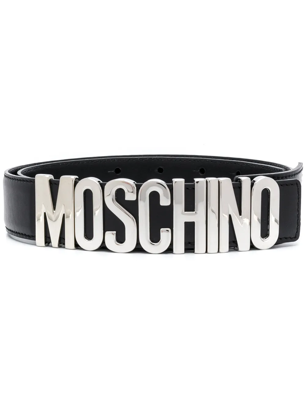

Ремень с логотипом Moschino, черный