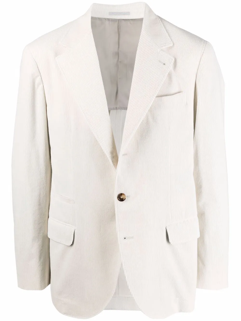 

Однобортный пиджак Brunello Cucinelli, нейтральный