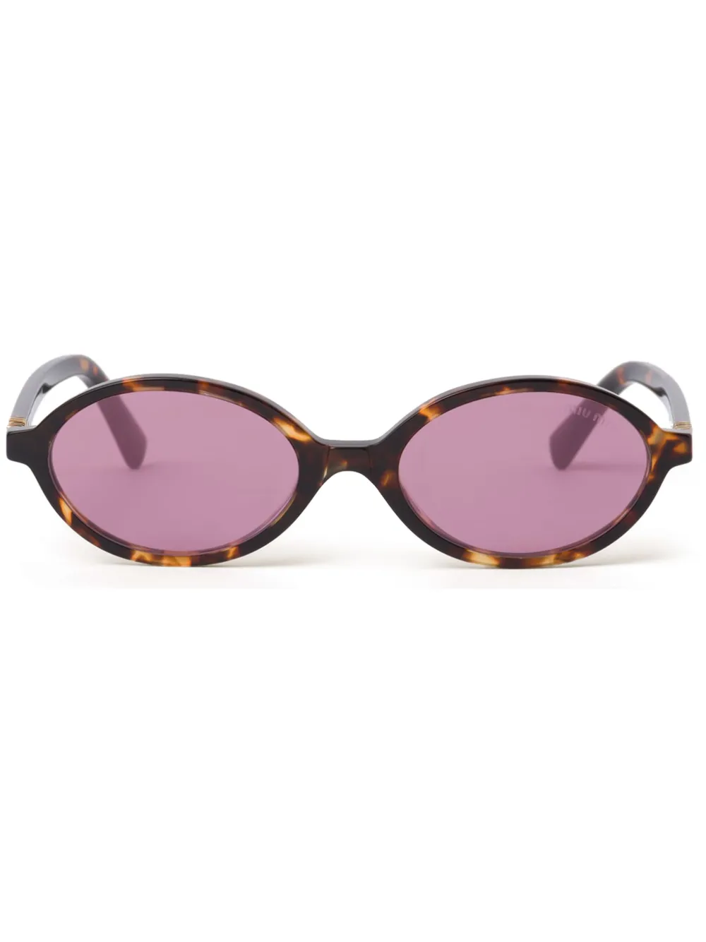 

Солнцезащитные очки Regard черепаховой расцветки Miu Miu Eyewear, коричневый