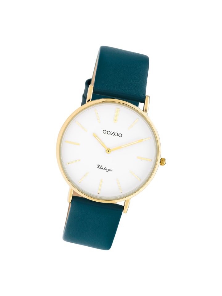 

Аналоговые наручные часы Oozoo Vintage Series, бирюзовые, средний размер (примерно 36 мм)