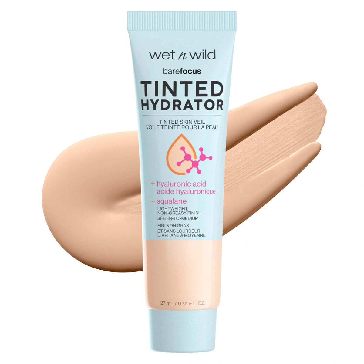 

Легкая тональная основа для лица Wet N Wild Tinted Hydrator, 27 мл