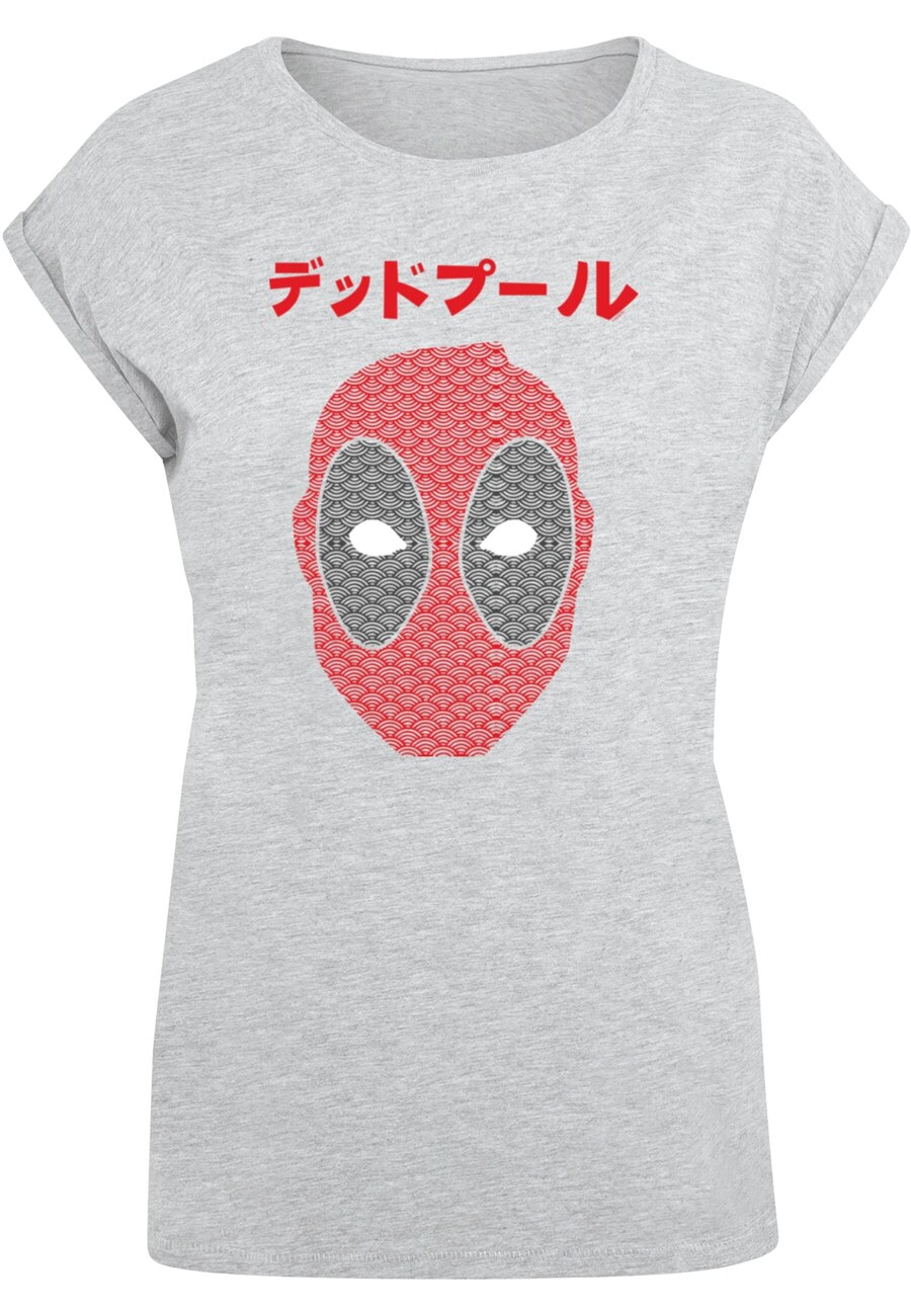 

Рубашка ABSOLUTE CULT Deadpool - Japanese Seigaiha Head, светло-серый