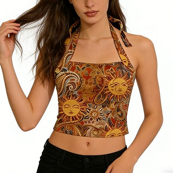 

Женский топ-бюстье с запахом и принтом Clearflower