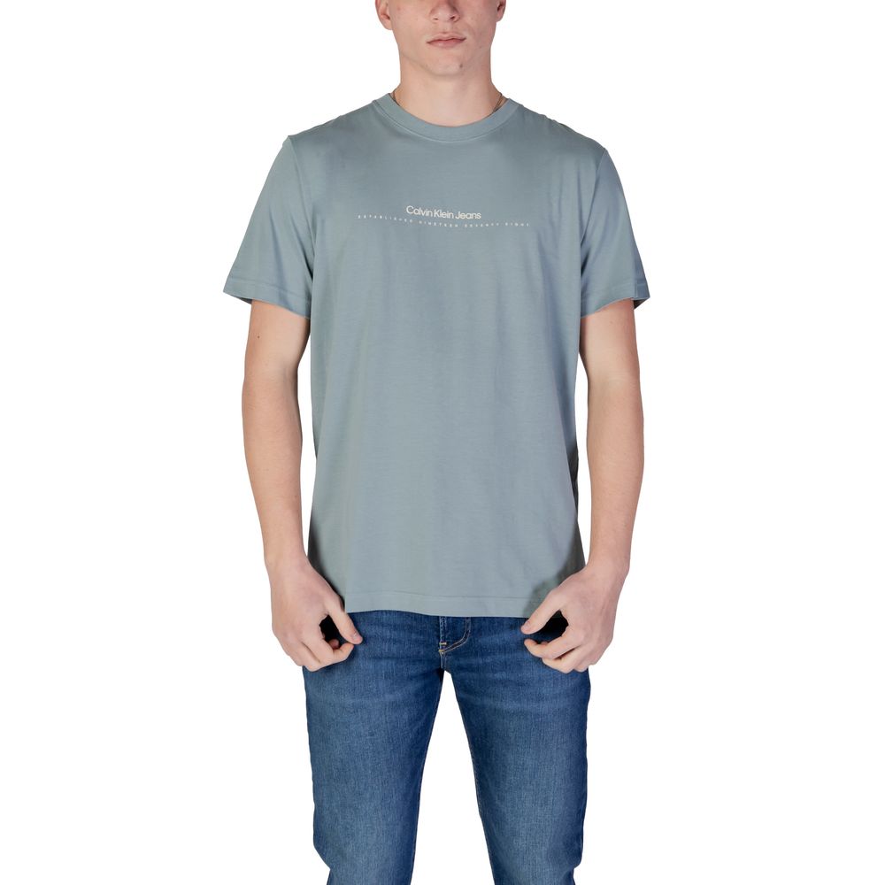 

Футболка Rigenerato из зеленого хлопка Calvin Klein Jeans