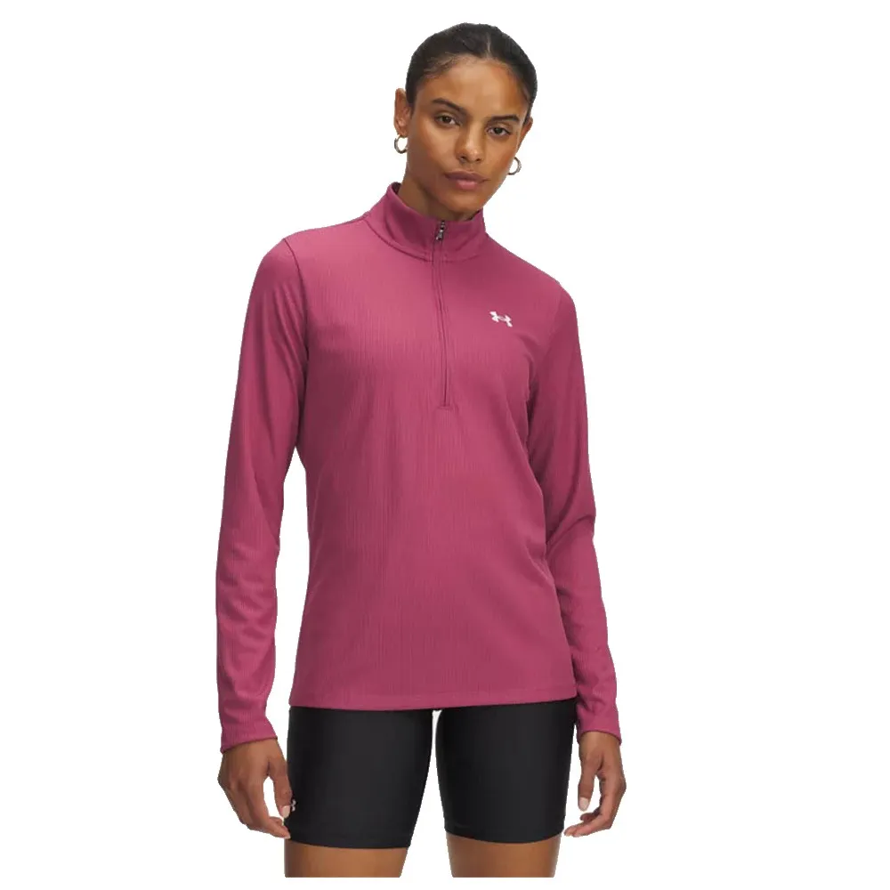 

Толстовка спортивная Under Armour Tech Rib half zip, розовый
