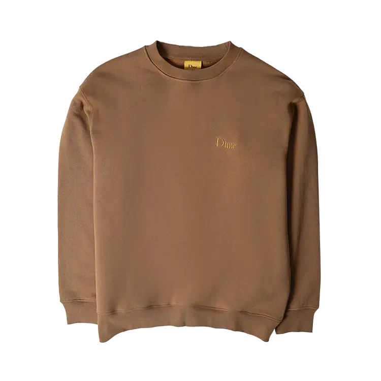 

Толстовка Dime Classic Small Logo Crewneck 'Cappuccino', коричневый
