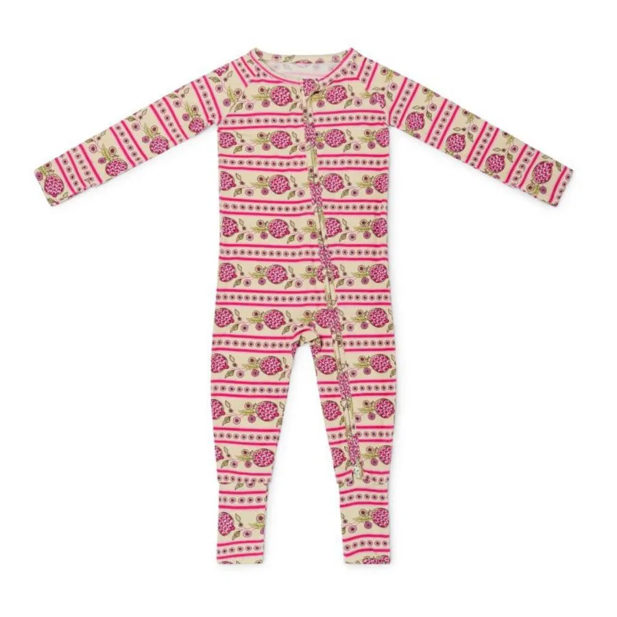 Детский бамбуковый комбинезончик Baby Girl's Pomegranate Soiree Motette, розовый