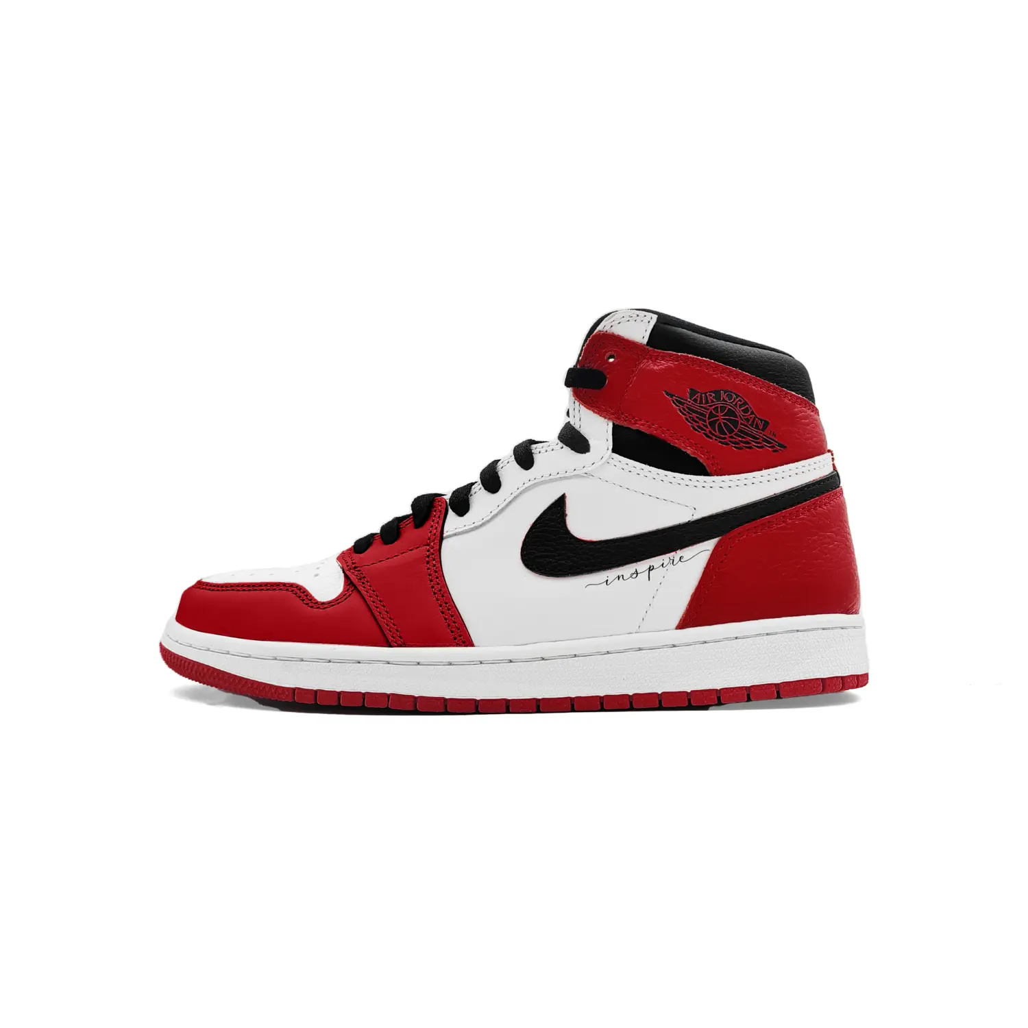 

Jordan Кроссовки Air 1 Classic Red Black с высокой амортизацией, винтажные баскетбольные кроссовки, унисекс, черный, красные, белый