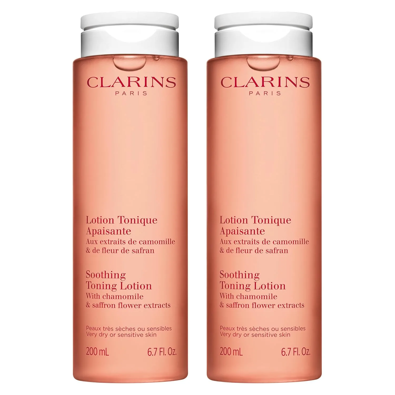 Лосьон Clarins — Soothing Toning Lotion - мягкая, успокоенная и комфортная кожа через 14 дней, очищает, 198 мл