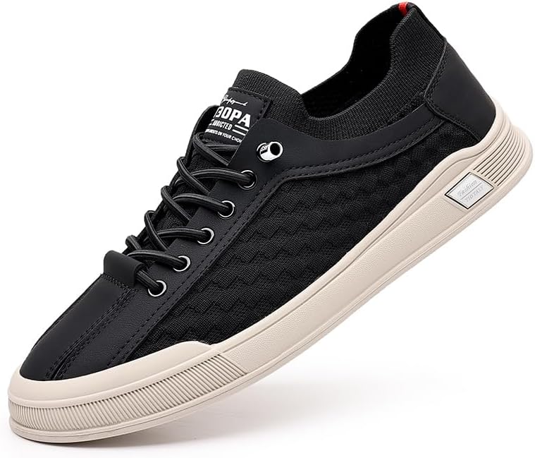 

Модные мужские кроссовки повседневные удобные туфли папины модные обувь Lhyxu, черный