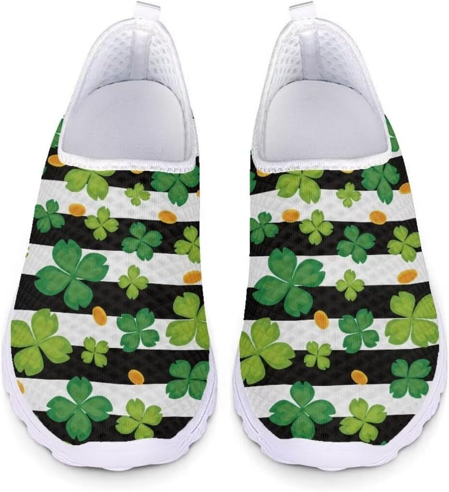 

Рождественские кроссовки Jeiento для женщин и мужчин, модные сетчатые спортивные кроссовки для повседневной носки, противоскользящие, дышащие тренеры сетчатые кроссовки, зеленый