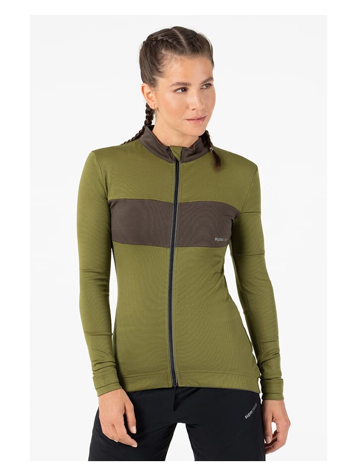 

Лонгслив super.natural Fahrradtrikot Gravier, хаки