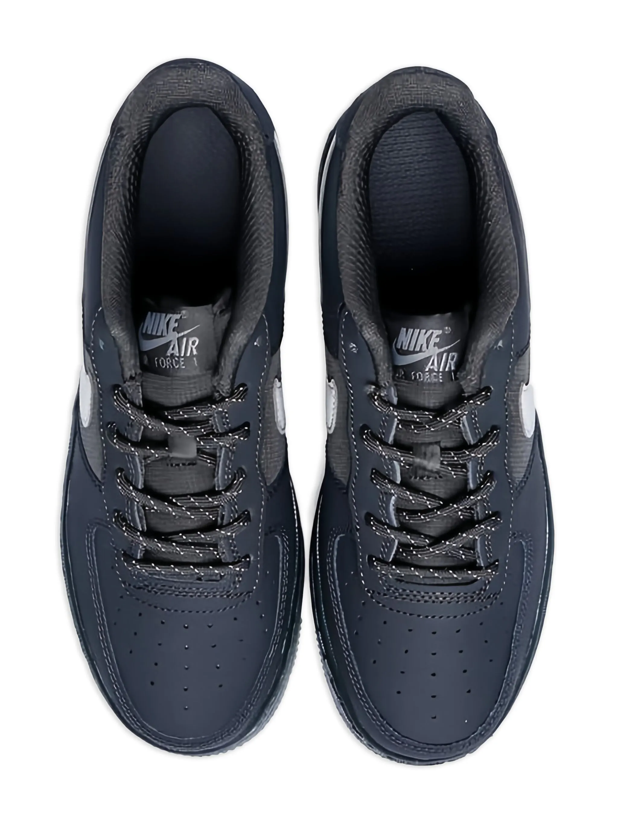 Кроссовки Air Force 1 Reflective Swoosh Nike Kids, серый — фото 4