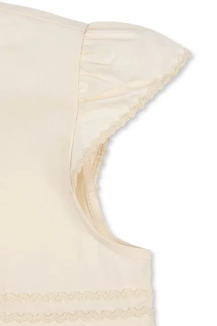 Платье мини с цветочной вышивкой AALIYAH DRESS Konges Sløjd, бежевый — фото 3