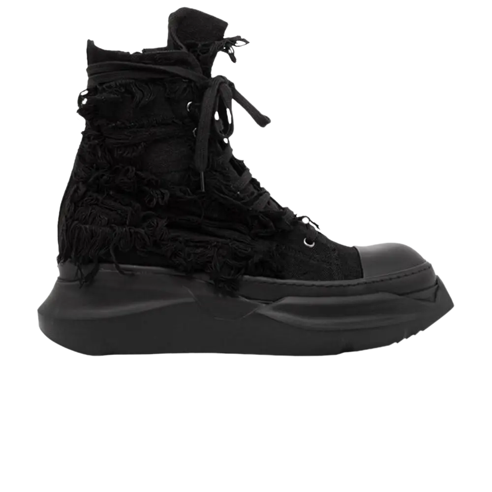 Высокие кроссовки Rick Owens DRKSHDW Gethsemane Distressed Denim