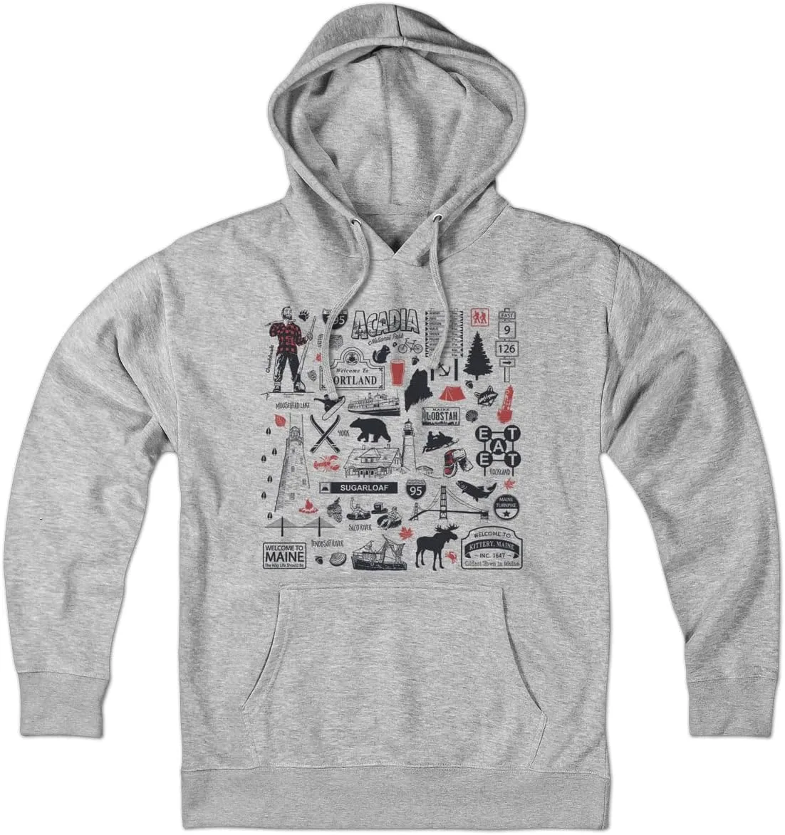 

Толстовка Chowdaheadz Maine Tourist Attraction — унисекс пуловер из мягкого хлопкового микса