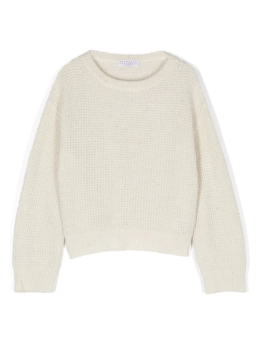 

Свитер Sparkling & Dazzling Brunello Cucinelli Kids, нейтральный