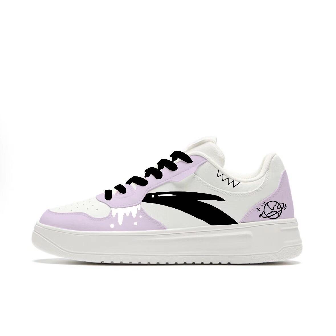 

Удобные низкие скейтбордные кроссовки унисекс с противоскользящей амортизацией и износостойкостью Anta, белый