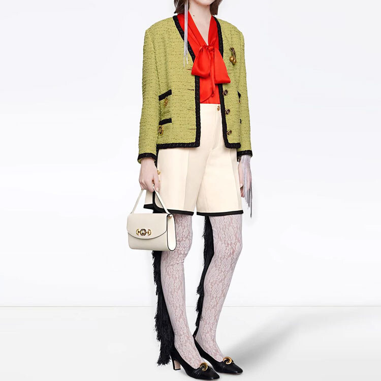 Повседневные шорты женские цвета хаки Gucci — фото 2