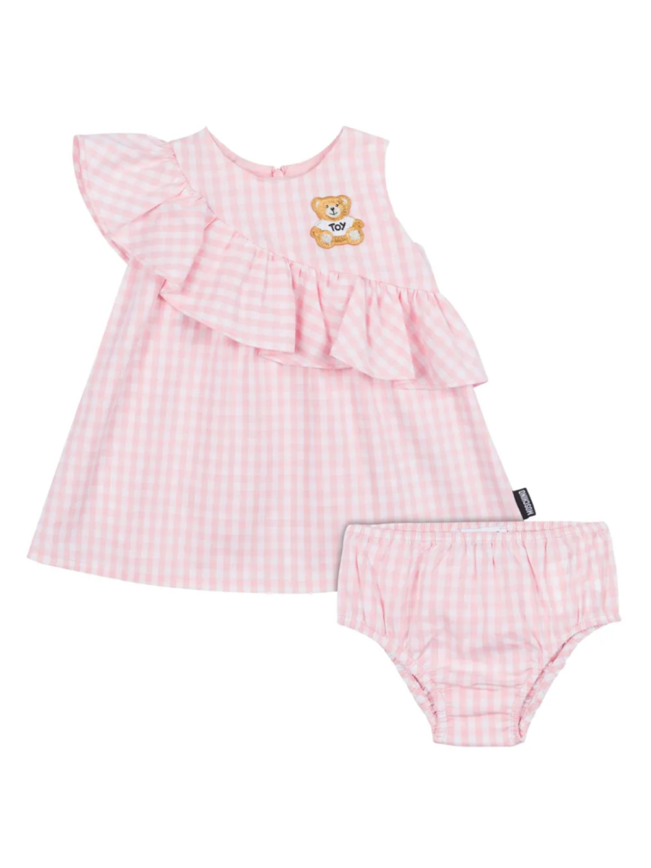 

Moschino Kids платье в клетку, розовый