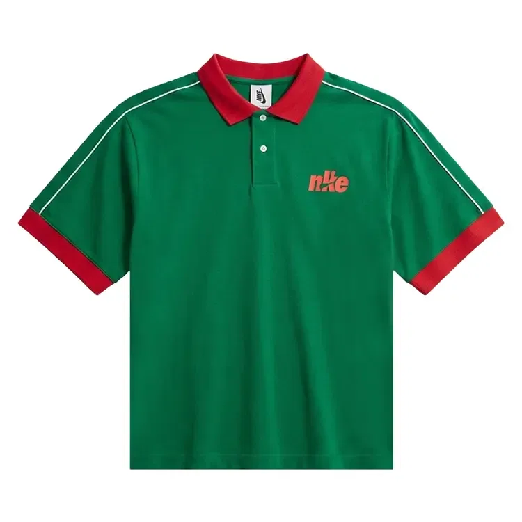 Поло с коротким рукавом Nike Club Oversized, зеленый