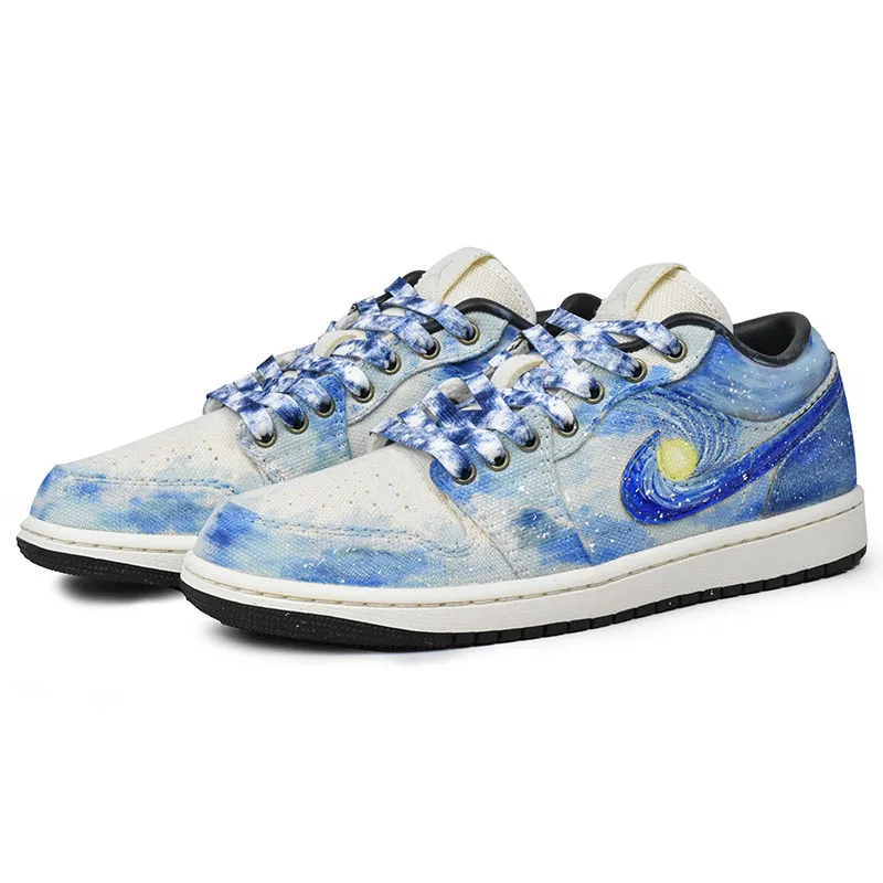 Кроссовки баскетбольные Vintage Jordan Blue White — фото 4
