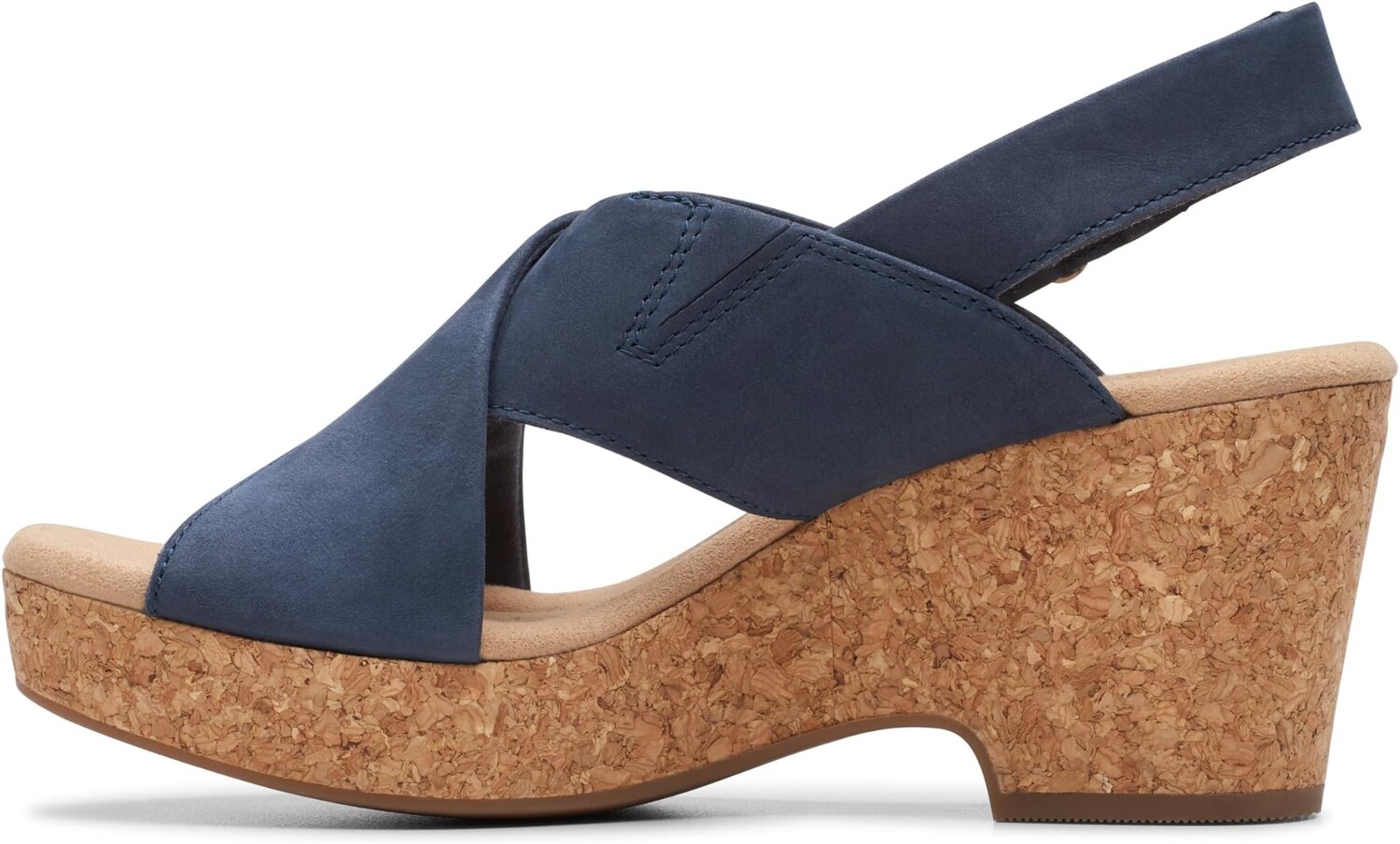 Сандалии Clarks Giselle Dove, цвет Navy Nubuck — фото 4