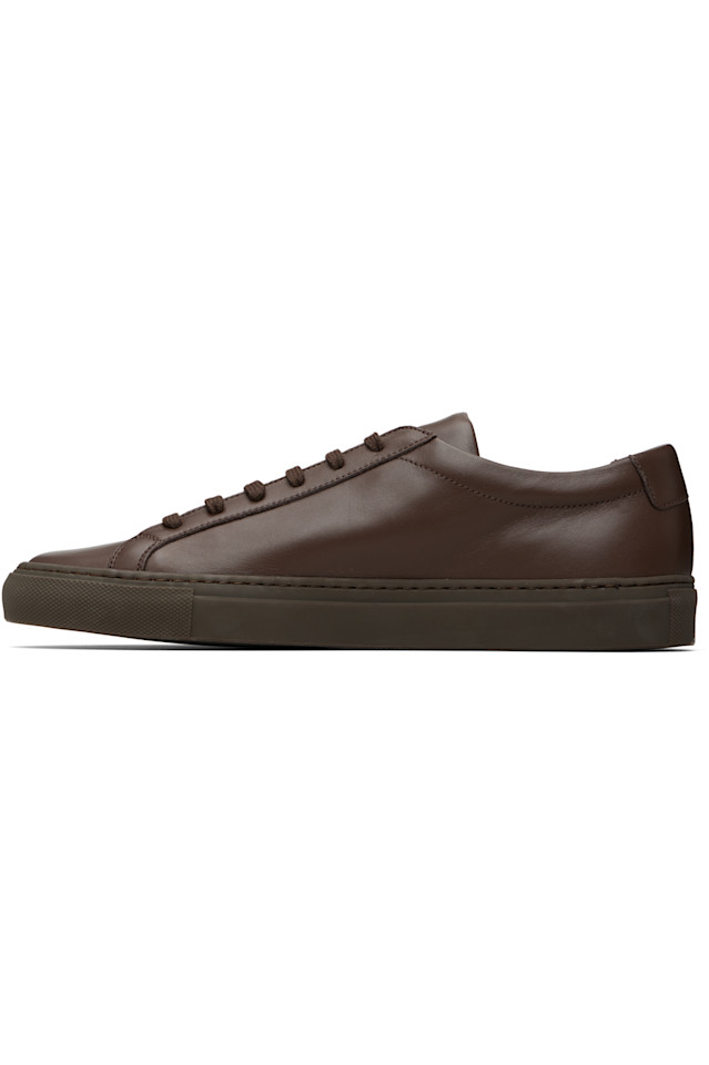 Common Projects Коричневые оригинальные низкие кроссовки Achilles — фото 3
