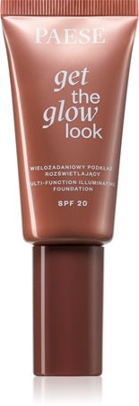 

Легкая основа с осветляющим эффектом spf 20 Paese Get The Glow Look Illuminating Foundation, 4W Medium Beige 30 ml