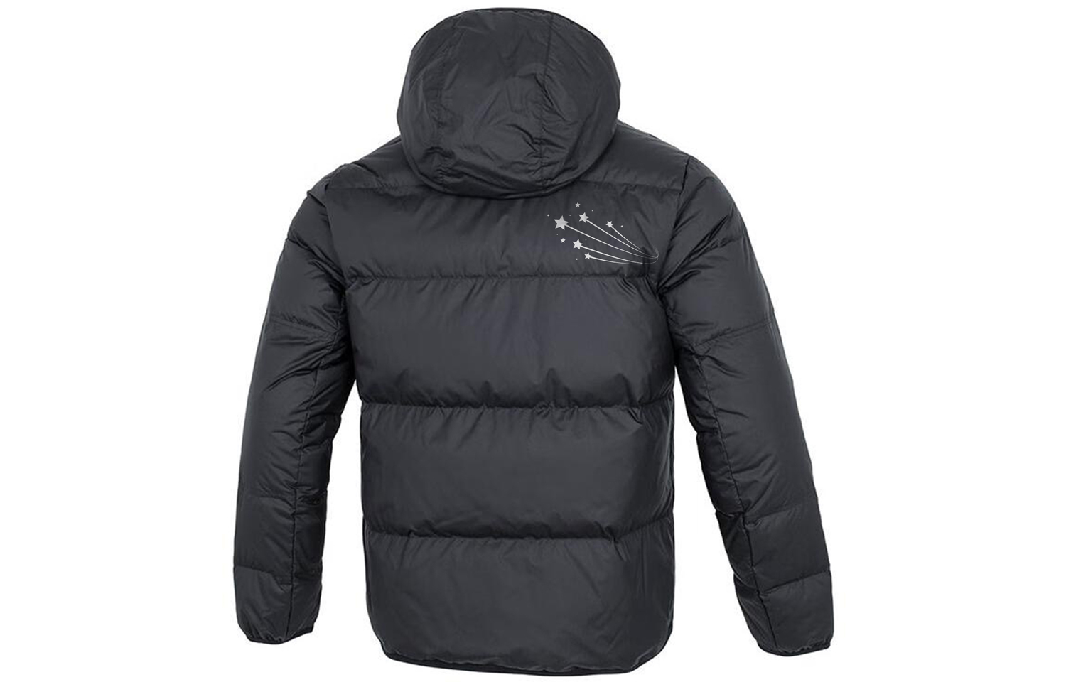 

Куртка Nike Hooded Puffer, черный/метеор