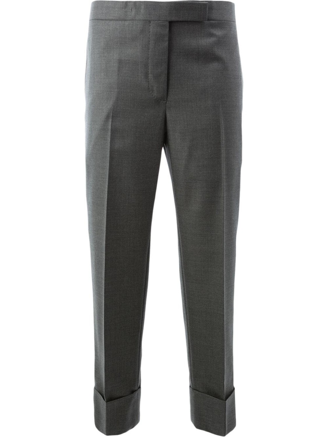 

Укороченные брюки строгого кроя Thom Browne, серый