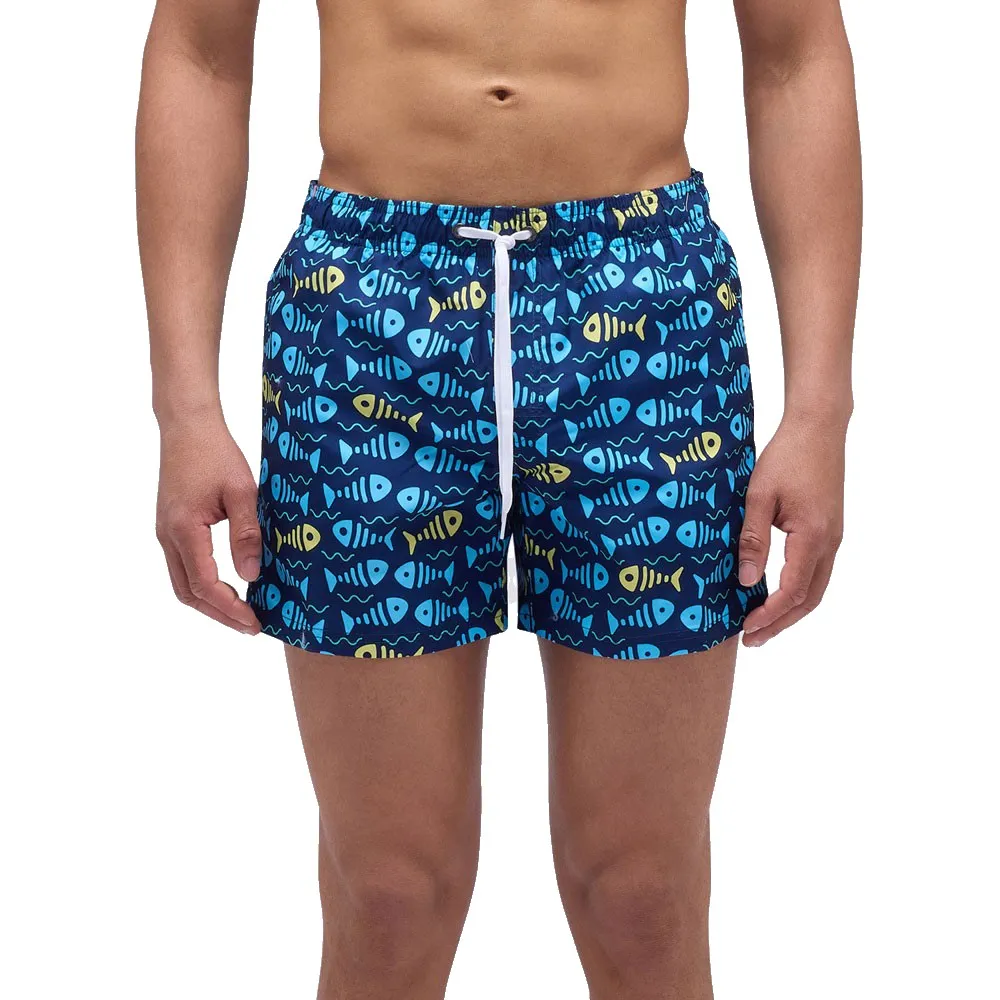 

Шорты для плавания Sundek Ofish print elastic waist, синий