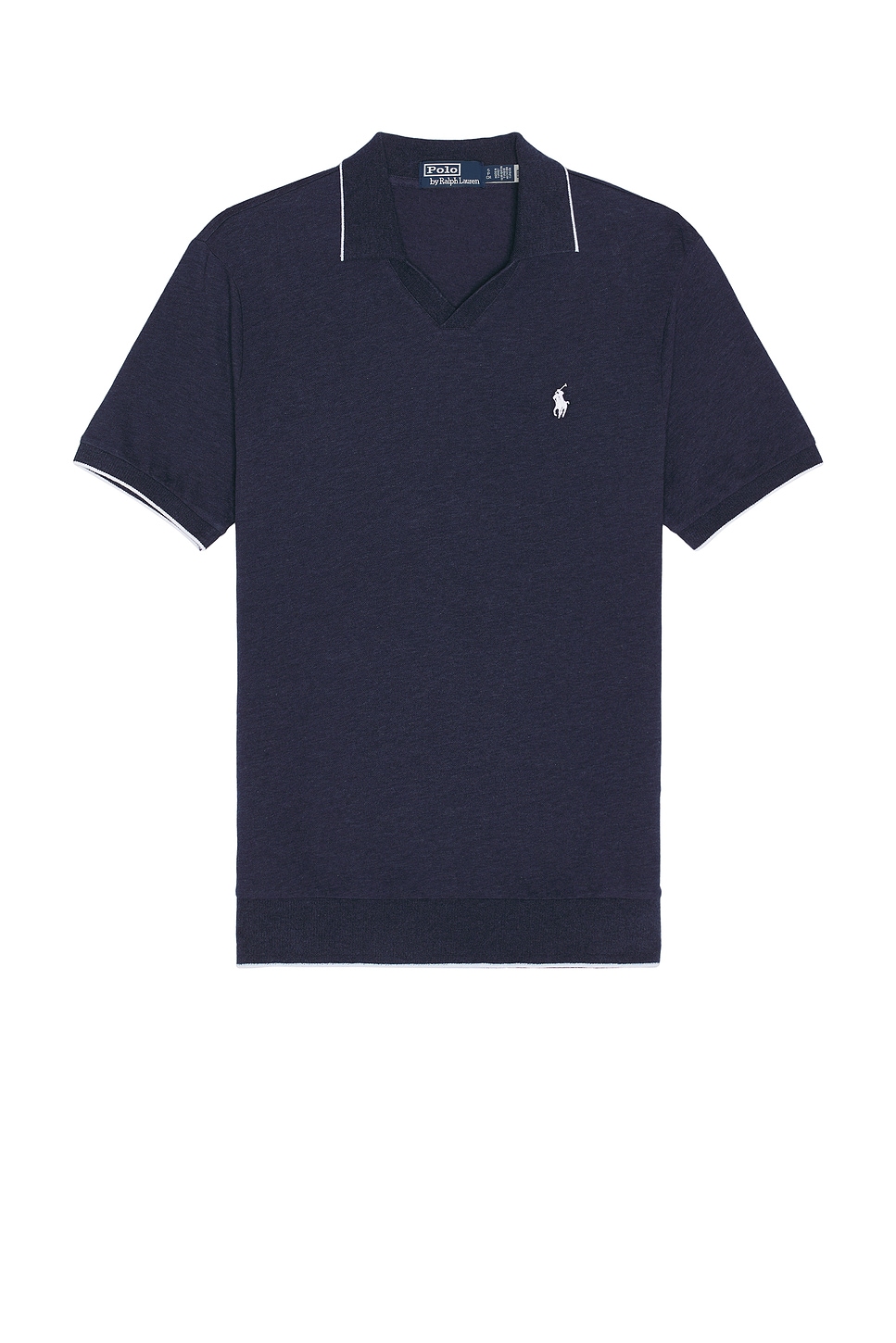 

Короткий рукав поло с воротником Johnny Polo Ralph Lauren, Spring Navy Heather
