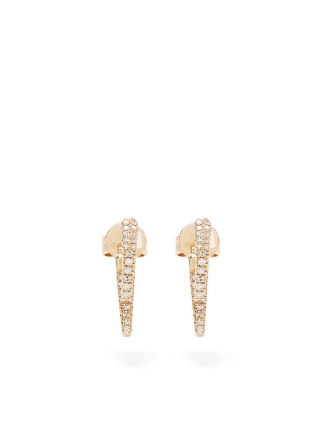 

Серьги Mini Hook из желтого золота с бриллиантами Ef Collection, золотой