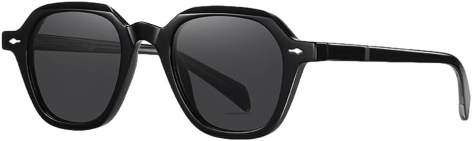 

Солнцезащитные очки в стиле ретро из ацетата для женщин, солнцезащитные очки Polygon для мужчин с защитой от УФ-излучения UV400, леопардовый принт, зеленый цвет MUTYNE, Black