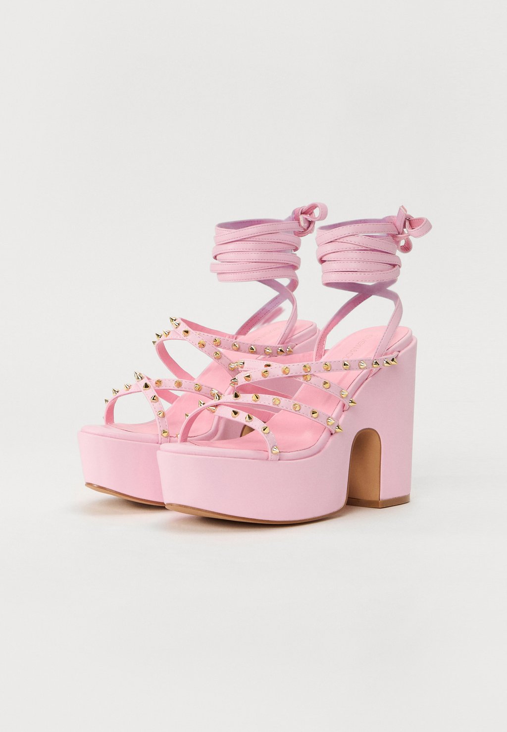 Сандалии с манжетой на щиколотке High heeled sandals Even&Odd, светло-розовый — фото 2