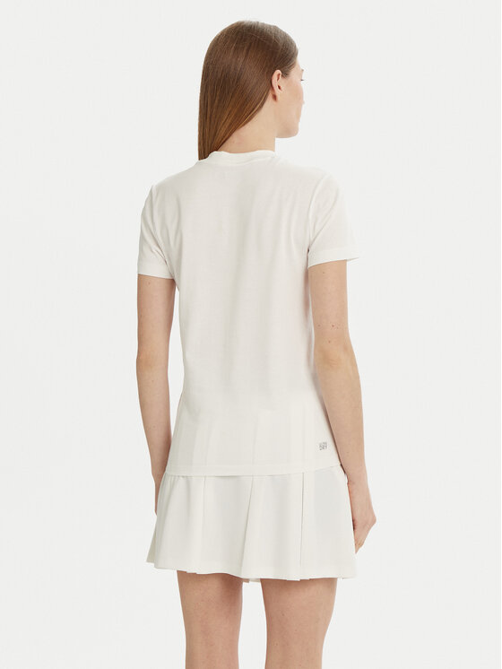 Футболка Lacoste TF9246 Slim Fit, белая — фото 3